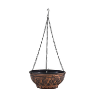Pots de fleurs suspendus ronds en plastique pour le jardin vente en gros