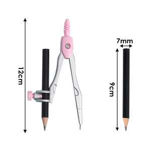 Set di Compassi Geometrici 2 in 1 Foska con Matita per Studenti, Insegnanti, Architetti, Ingegneri, <span class=keywords><strong>Matematici</strong></span>, Artisti o Designer - Product Image 2
