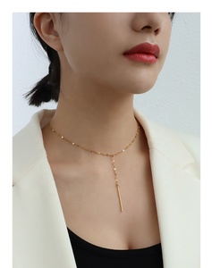 Xquisita-Itanium 18K, antiguo, Assel lated hahape Ink, tinta Hain ollollar eckecklace para om - Product Image 6