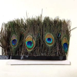 Premium Natural influenza feather occhi di pavone piuma frangia Trim piuma di fagiano rifinitura per abbigliamento decorativo - Product Image 6