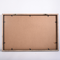 Cadre de présentation pour disques vinyles en bois massif 40x60cm, boîte à CD murale noire moderne pour décorations musicales et souvenirs