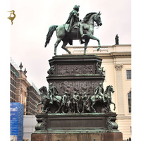 Sculpture de buste de cheval de table d'intérieur modèle en laiton d'aluminium de style nautique
