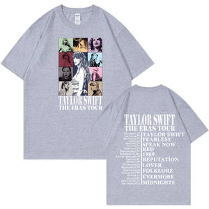 Camiseta de algodón transpirable de corte holgado con patrón vintage estilo <span class=keywords><strong>Taylor</strong></span>, transfronteriza, para hombre, estilo europeo-americano. - Product Image 3