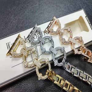 Correa de acero inoxidable para <span class=keywords><strong>Apple</strong></span> <span class=keywords><strong>Watch</strong></span>, correa de 38mm, 40mm, 41mm para iWatch SE Series 7, 6, 5, 4, 3, 2, 1, joyería elegante para mujer, Correa <span class=keywords><strong>O</strong></span>-link - Product Image 4