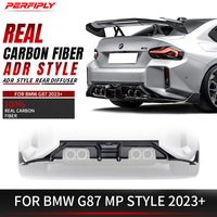 Perfiply Auto Part - Difusor Trasero de Fibra de Carbono Real Estilo AD para BMW G87 M2 2023+ - Kit de Conversión