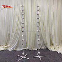 Décorations de fête de mariage, vente en gros d'usine, support de ballons en plastique, arche de ballons avec base et poteau