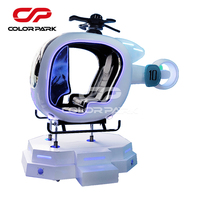 Coloré amusant nouvelle vente chaude avion réalité virtuelle machine de jeu machine d'arcade VR simulateur de vol pour centre de jeux