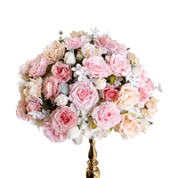 Centre de table en fleurs de soie multicolores modernes OEM pour événements de mariage, taille personnalisée, décorations de haute qualité