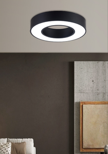 Lustre LED suspendu en forme d'anneau de 3600 mm de diamètre, luminaire suspendu au <span class=keywords><strong>plafond</strong></span>, lampe de suspension, anneaux circulaires brossés, éclairage domestique - Product Image 4