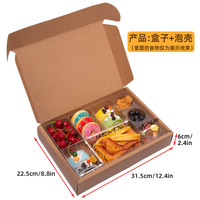 Caja contenedor de picnic de papel biodegradable con rejillas