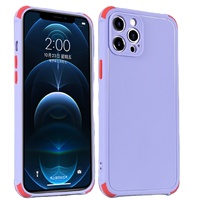 Coque de téléphone portable en TPU, antichoc, en Silicone, de couleur bonbon, dépoli, pour iPhone 13 12 Pro Max 11 8 plus, 2.0mm, nouveau, meilleure vente