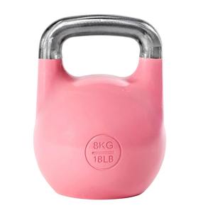 10kg 22LB 핑크 스포츠 중공 케틀벨 <span class=keywords><strong>2</strong></span> 개 블랙 스트라이프 국제 대회 표준 - Product Image 2