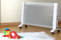 Radiateur électrique portable 2000W, convecteur de sol électrique, radiateur en mica pour bureau