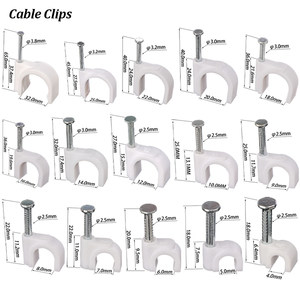 Vendita calda di <span class=keywords><strong>Clip</strong></span> per cavo tipo R 16mm in acciaio Nail in plastica strumento di gestione della rete 3.0*36mm cavo scaletta filo fune <span class=keywords><strong>Clip</strong></span> - Product Image 2