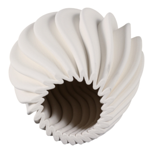 Vaso in ceramica con curve verticali scultoree 3D, stile moderno, per soggiorno, camera da letto, decorazione per la casa - Product Image 6