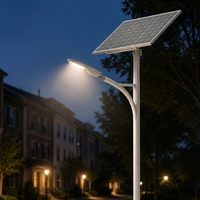 Lampe solaire de rue extérieure étanche IP66 Sinoco, éclairage extérieur rural, 6m 12m, lampe solaire de rue LED