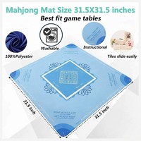 Tapis de mahjong en néoprène personnalisé, tapis de mahjong américain, design luxueux, nappe en néoprène avec votre propre logo
