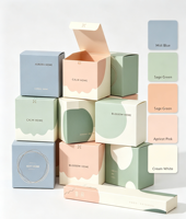 Nouvelle boîte rectangulaire petite à couleurs contrastées, couvercle ciel-terre, ensemble multi-spécifications, boîte cadeau, emballage cadeau pour thé et gâteaux, carton
