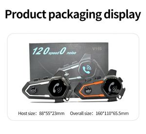 2024 nuevo casco motocicleta Bluetooth auriculares Bluetooth impermeable IPX6 reducción de ruido intercomunicador bidireccional auricular llamada auricular - Product Image 4