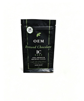 Sachet de café à fond plat personnalisé, pochette à haute barrière, impression de logo personnalisée, valve disponible pour l'emballage des grains de café