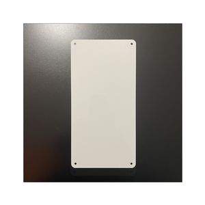 SUBLIMATION VIERGE METAL SIGNES GROS COULEUR BLANCHE à 200X300MMX.026 "AVEC COIN ROND et <span class=keywords><strong>QUATRE</strong></span> TROUS - Product Image 2