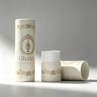 Emballage de tube cylindrique rond pour cosmétiques avec logo personnalisé, tube en carton biodégradable pour flacon d'huile essentielle ou de parfum