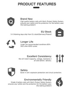 EU/Poland/Germany Stock LF280K 280Ah LiFePO4 M6 Stud+Pure Copper Busbars+Fixing Nut+8000 Cycle DDP <strong>3</strong>~5 Days Delivery - Product Image 4