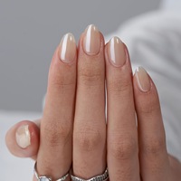 Nouvelle conception, 30 pièces, faux ongles courts en gel, dégradé, boîte personnalisée, réutilisables, brillants, acryliques, artificiels, à presser