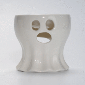 Bruciatore di Incenso in Ceramica a Forma di Scheletro Fantasma di Halloween, Diffusore Aromatico per Incenso, Rosa, Caramella, Menta - Product Image 3