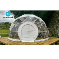 Tente igloo extérieure personnalisée de 3 m, tente transparente en forme de bulle, tente dôme imperméable pour café décontracté