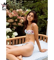 Maillot de bain personnalisé OEM MLY pour femmes, nouveau design, bikini triangle à coupe haute, maillot de bain deux pièces, nouveau maillot de bain à imprimé floral