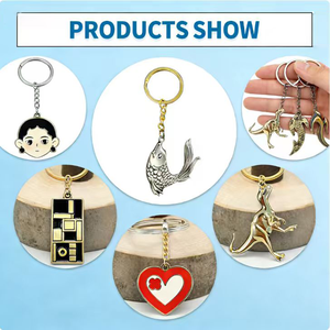Produsen Grosir Gantungan Kunci Logam Kustom Logo Souvenir Gantungan Kunci Putar Buat Logo Sendiri Gantungan Kunci Logam Lucu - Product Image 6