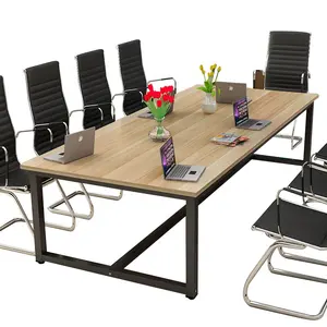 회의 테이블 협상 간단한 현대 직원 책상 긴 테이블 사무실 가구 사용자 정의