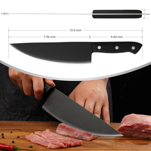 Couteau de cuisine forgé couteau de boucher extérieur Pakka manche en bois lame en acier inoxydable Portable couteau de chef extérieur - Product Image 3