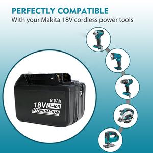 Batería de Repuesto de 9.0Ah para Baterías <span class=keywords><strong>Makita</strong></span> de 18V, Compatible con Baterías de 18 Voltios BL1890B BL1860B BL1850B <span class=keywords><strong>BL1840B</strong></span> BL1830B BL1815 - Product Image 5