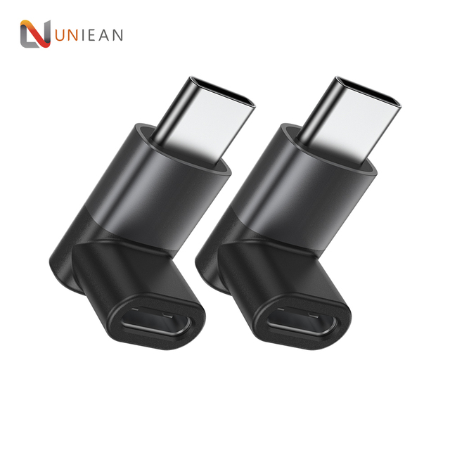 UNIEAN Factory Wholesale 90 Degree Otg 100W Type C Usb Fast Charging 40Gbps 3.2 Usb a to C Adapter Converter 3.0 for iphone