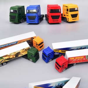 รถของเล่นไดแคสต์ 1:64 รถบรรทุกโลหะผสมแบบกำหนดเองได้ รถบรรทุกคอนเทนเนอร์อเมริกัน คุณภาพสูง ของเล่นเด็กผู้ชาย รถของเล่นโลหะไดแคสต์ - Product Image 3