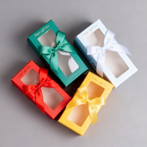 Recyclable Customize <b>Cheap</b> Biodegradable Packaging with Window <b>Gift</b> Handicraft Souvenir Accessory Paper <b>Box</b> - Product Image 1