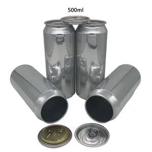 Asia Metal Beverage Packaging Can Supplier 500ml aluminum beer aluminum can container custom