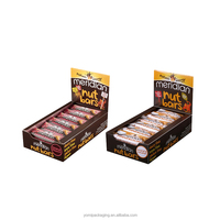 Boîte de présentation en carton pour collations au détail avec impression personnalisée Boîte de présentation en carton pour collations Boîte d'emballage pour biscuits gommeux pour barre énergétique pour collations