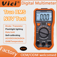 Multimeter Digital Vicimeter VC835 Murah 2000 Count True-RMS Auto Range Bersertifikasi CE Akurasi 0.5% Pengukur Kekuatan Medan Listrik