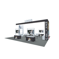 Kits modulaires de structure d'exposition en aluminium de 2025 Offre Spéciale cabines d'exposition pliables multifonctionnelles faciles à installer
