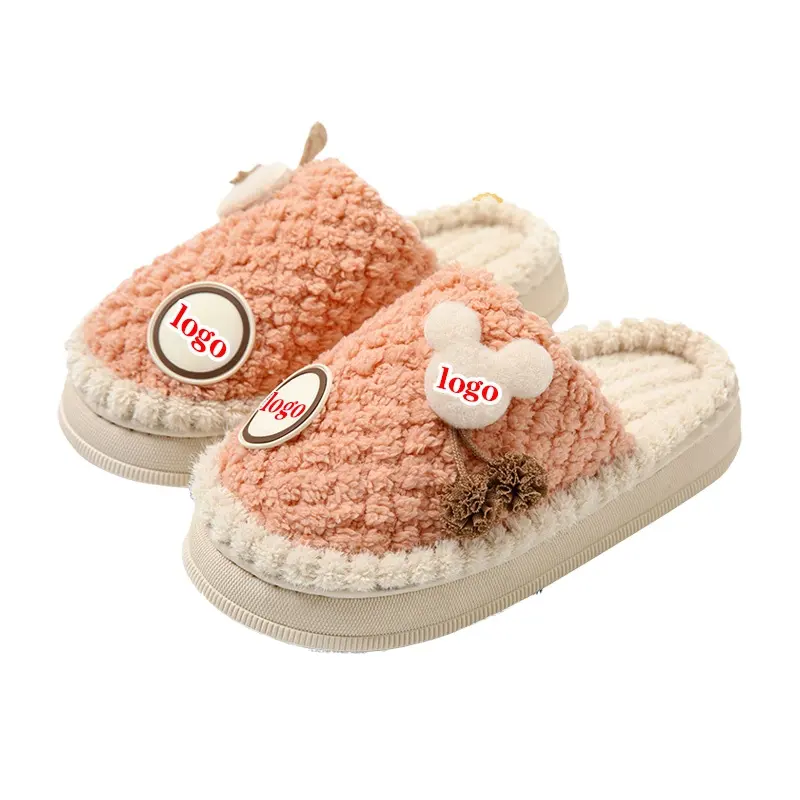 Custom Wholesale Eva Designers Ladies Fashion Fur And Plush Slippers