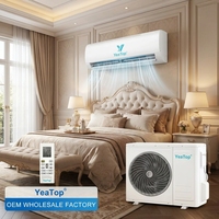 Climatiseur mural split Yeatop à prix d'usine, 12000 BTU, unité DC à onduleur pour refroidissement et chauffage, idéal pour la maison, l'hôtel et le bureau