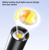 Lampe de poche LED compacte et étanche WARSUN pour usage médical, camping, randonnée et aventure, rechargeable par USB, corps en alliage d'aluminium