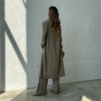 Ensemble tricoté trois pièces pour femme, style vente en gros, avec logo personnalisé, pantalon couleur unie