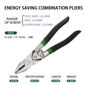<span class=keywords><strong>Pince</strong></span> coupante diagonale multifonction <span class=keywords><strong>à</strong></span> <span class=keywords><strong>long</strong></span> <span class=keywords><strong>bec</strong></span> de qualité industrielle Wynns, économie d'énergie, 8 pouces, 7 pouces - Product Image 3