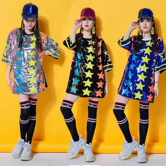New Female Team Costume Stage Outfit Ds Costume Dj Female Singer Nightclub Lead Dress Sequin Dress