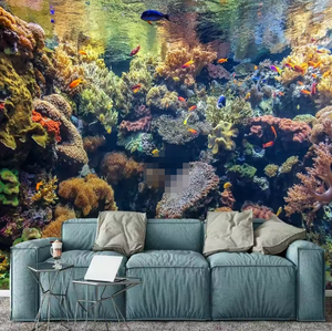 <span class=keywords><strong>Papier</strong></span> <span class=keywords><strong>peint</strong></span> de chambre Coral <span class=keywords><strong>Aquarium</strong></span> Mural Tropical Fish Sea View - Product Image 4