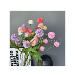 Ramo de Crisantemos Artificiales Jinxi, Flores de Seda para Decoración de Bodas, Adornos para Mesa de Hogar, Rosa, Amarillo, Blanco, Morado - Product Image 5